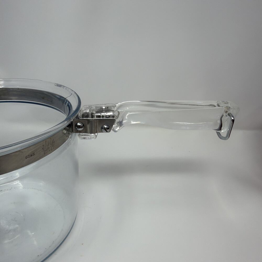PYREX Flameware #6283 Glass Inner Pot & Lid ONLY for Double Boiler - 1-1/2 QT - Picture 5 of 9